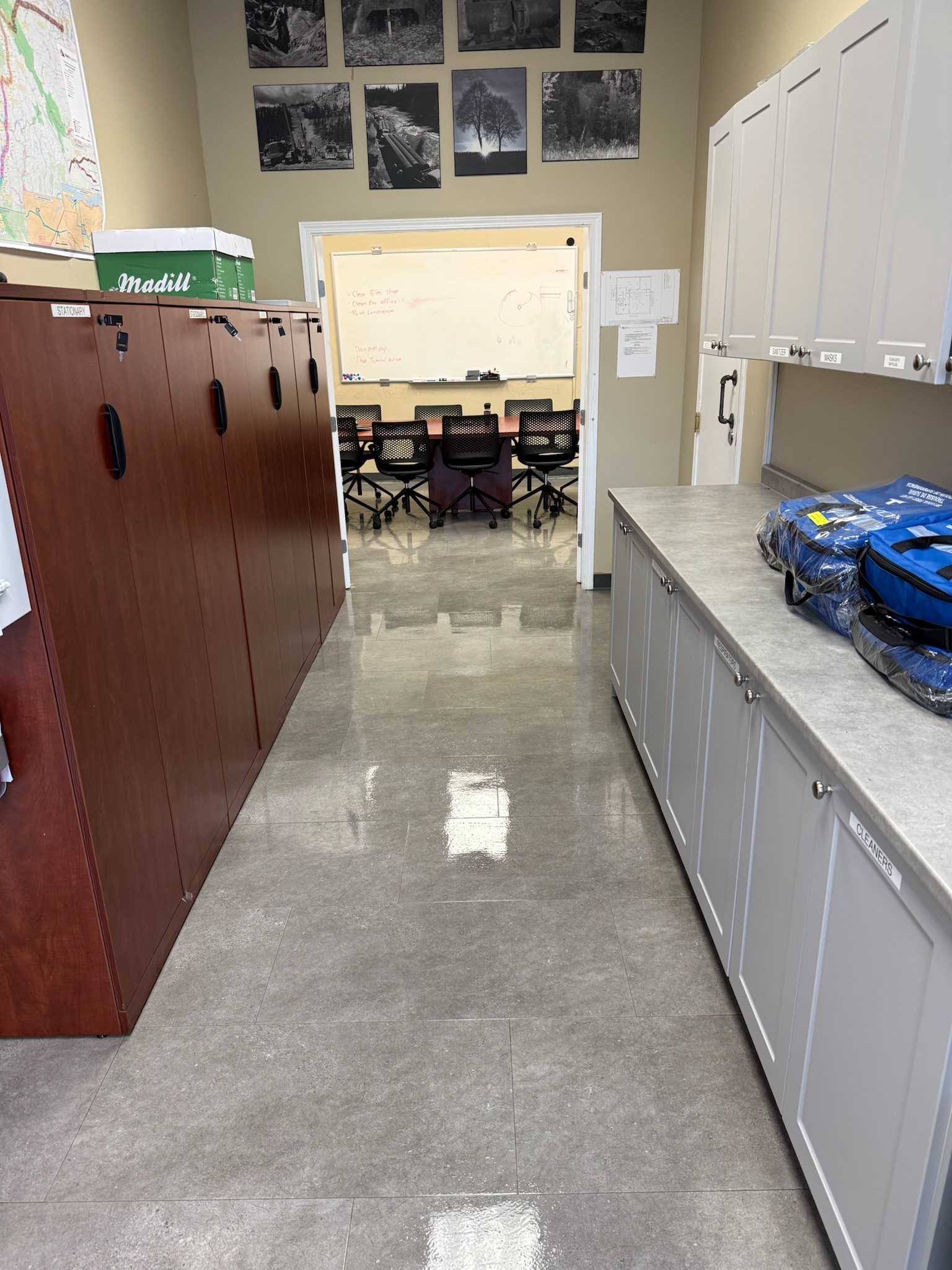 Large commercial floor cleaning